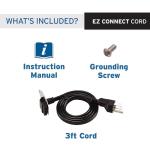 Insinkerator 3-Foot Power Cord for Garbage Disposal