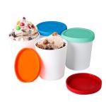 Reusable Ice Cream Containers with Leak-Free Lids - 4 Pack