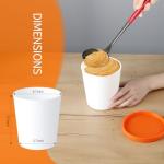 Reusable Ice Cream Containers with Leak-Free Lids - 4 Pack