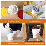 Reusable Ice Cream Containers with Leak-Free Lids - 4 Pack