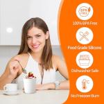 Reusable Ice Cream Containers with Leak-Free Lids - 4 Pack