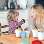 Reusable Ice Cream Containers with Leak-Free Lids - 4 Pack