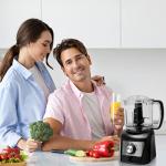 Moss & Stone 3-Cup Mini Food Processor 300 Watts