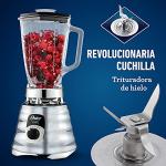 Oster 3-Speed Chrome Blender with Durable Glass Jar