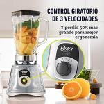 Oster 3-Speed Chrome Blender with Durable Glass Jar