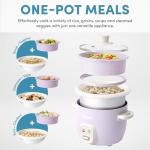 Aroma Rice Cooker with Steaming Basket, 4 Cups