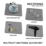 MicoYang Eco-Friendly Silicone Dish Drying Mat, 16"x12