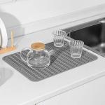 MicoYang Eco-Friendly Silicone Dish Drying Mat, 16"x12