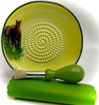 BonCera 4-Piece Ceramic Grater Set with Stand