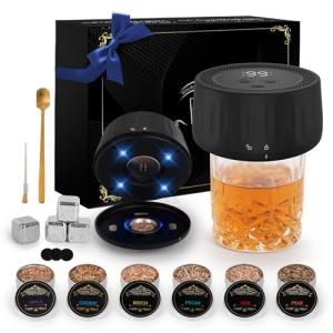 Electric Whiskey Smoker Kit with LED Lights