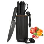 10-Piece Stainless Steel Knife Set with Block