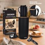 10-Piece Stainless Steel Knife Set with Block