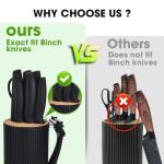 10-Piece Stainless Steel Knife Set with Block