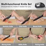 10-Piece Stainless Steel Knife Set with Block