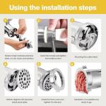 Manual Meat Grinder for Burgers and Sausages