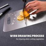 3-Piece Stainless Steel Non-Stick Cutting Board Set