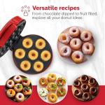 7-Count Mini Donut Maker – Makes 7 Donuts in Minutes, Non-Stick Plates, Compact Upright Storage, Easy to Use & Clean – Fun Baking Appliance for Kids, Adults, and Breakfast Treats