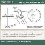 Springfield Big Dial Wireless Thermometer for Indoor Outdoor Use