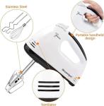 7-Speed Electric Hand Mixer with Stainless Steel Beaters