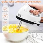 7-Speed Electric Hand Mixer with Stainless Steel Beaters