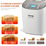 VEVOR Automatic Bread Maker with 15 Settings