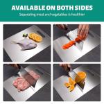 3-Piece Stainless Steel Non-Stick Cutting Board Set