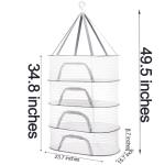 Coloch 4-Layer Collapsible Herb Drying Rack