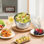 Stainless Steel Salad Spinner with Non-Slip Base