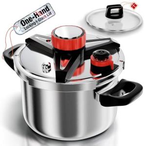 WantJoin 6Qt 3-in-1 Stainless Steel Pressure Cooker