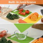 Luckyiren 6-Piece Non-Slip Cutting Board Set