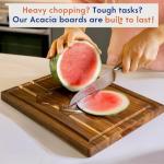 Non-Toxic Acacia Wood Cutting Board with Beeswax