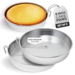 Aunt Shannon's 3-Pack 8-Inch Easy Release Cake Pans