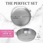 Aunt Shannon's 3-Pack 8-Inch Easy Release Cake Pans