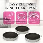 Aunt Shannon's 3-Pack 8-Inch Easy Release Cake Pans
