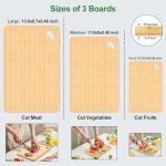 Viretang Wood Cutting Board Set – 3 Pieces