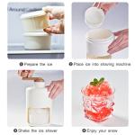 Choxila Portable Shaved Ice and Snow Cone Machine