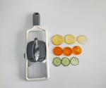 Handheld Adjustable Mandoline Slicer with Food Holder