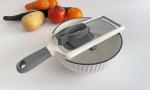 Handheld Adjustable Mandoline Slicer with Food Holder