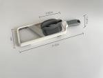 Handheld Adjustable Mandoline Slicer with Food Holder