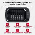 X&E Smokeless Indoor Grill with Adjustable Temperature