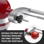 Stand Mixer Spiralizer and Skewer Attachment Set