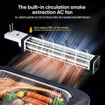 X&E Smokeless Indoor Grill with Adjustable Temperature
