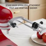 Stand Mixer Spiralizer and Skewer Attachment Set