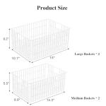 Freezer Organizer Bins for Easy Food Sorting