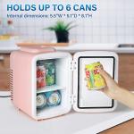 Compact 4L Mini Fridge for Drinks and Skincare