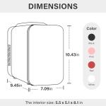 Compact 4L Mini Fridge for Drinks and Skincare