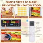 Large Stainless Steel Food Dehydrator with Remote Control