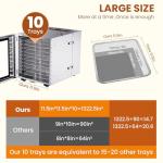 Large Stainless Steel Food Dehydrator with Remote Control