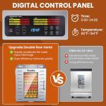 Large Stainless Steel Food Dehydrator with Remote Control