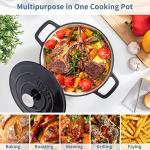 Velaze 6 QT Enameled Cast Iron Dutch Oven